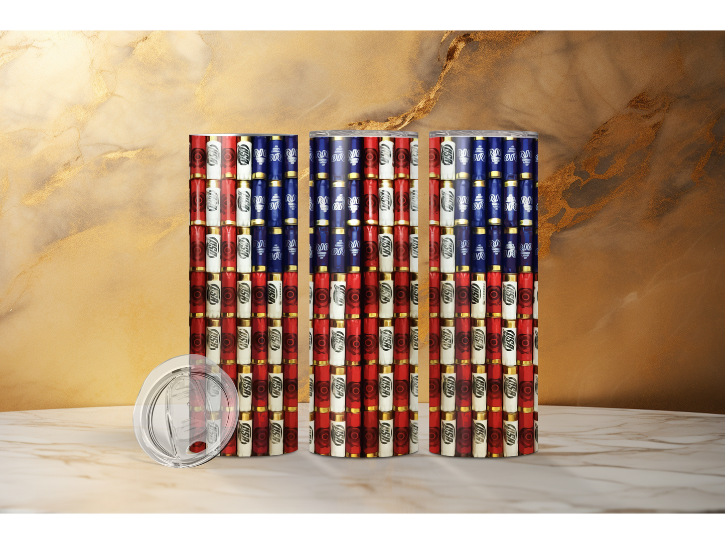 Shotgun Shell Flag 20oz Tumbler