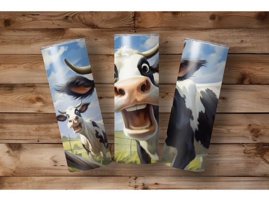 Cow Selfie 20 oz Insulated Tumbler